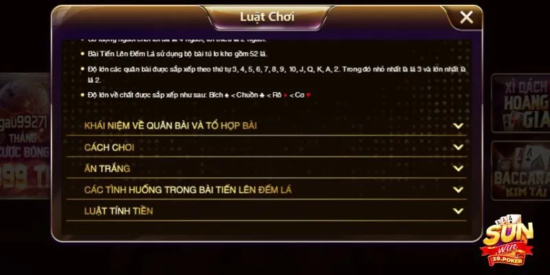 Mỗi ván game thường sẽ có quy định riêng về luật chơi và cách chơi