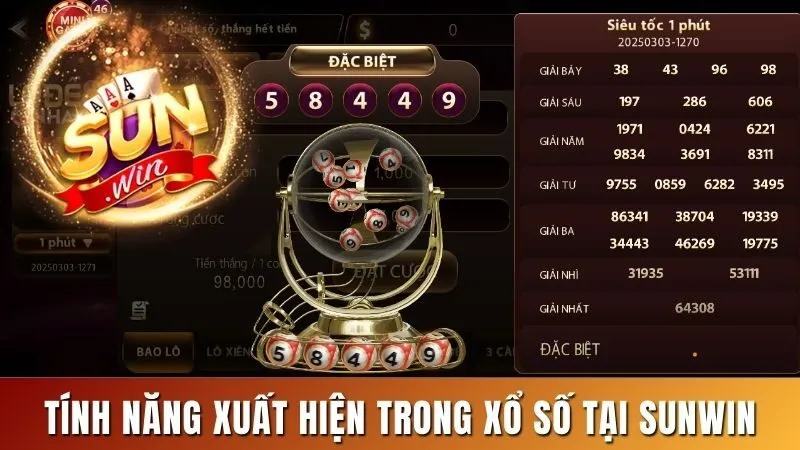 Tính năng hữu ích có trong Xổ số Sunwin